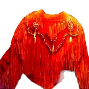 Authentic Suede Native American Fringe Jacket